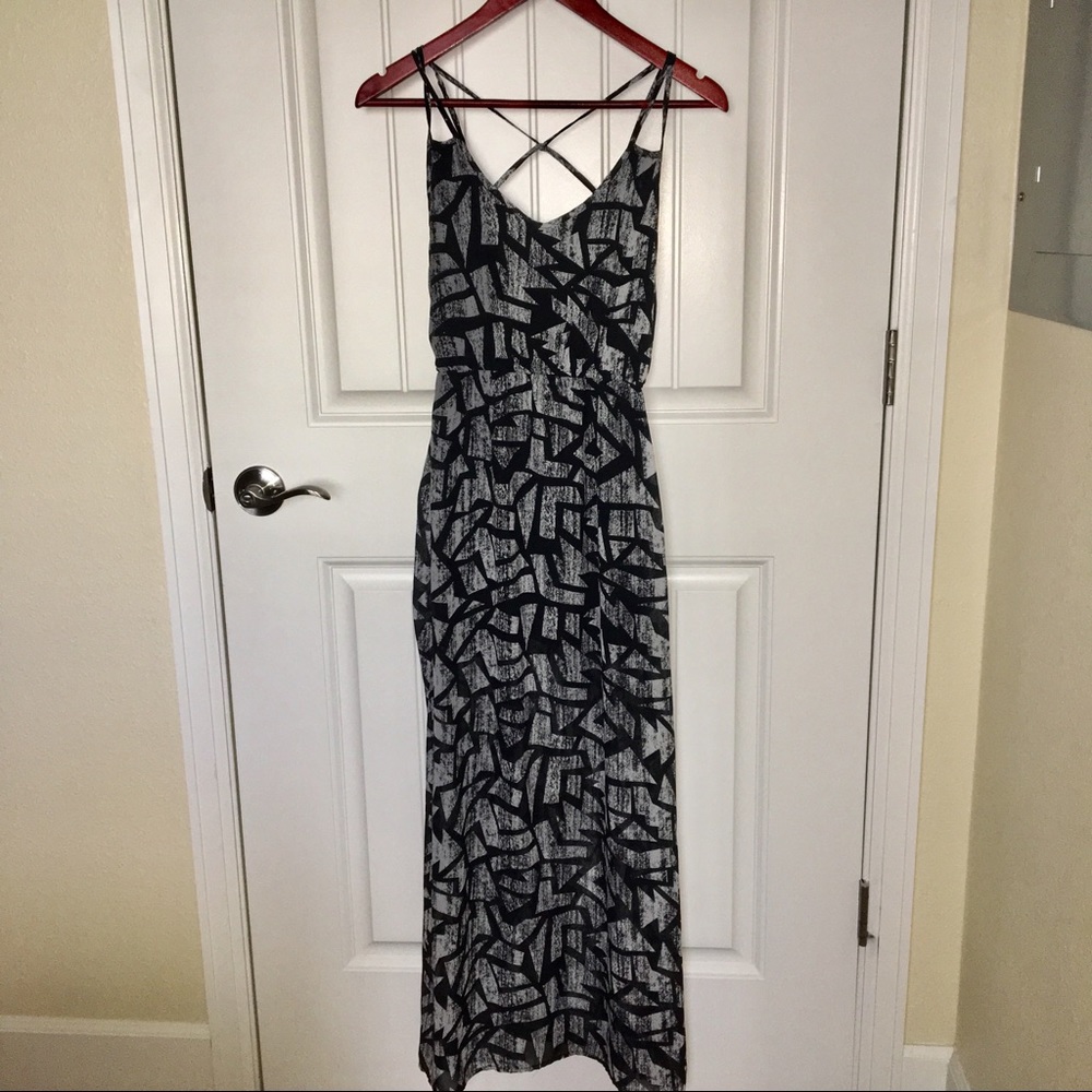 Geometric pattern maxi dress, XS